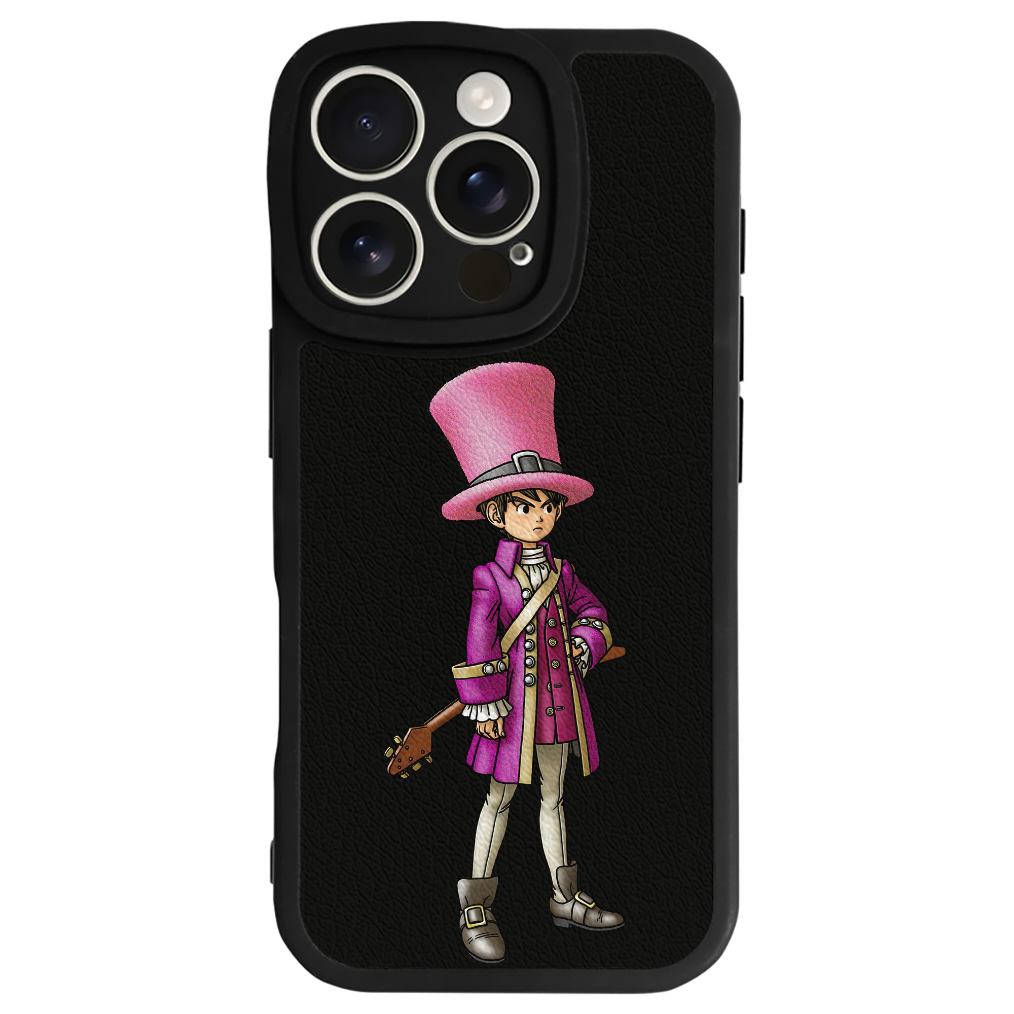 （画像用） ドラゴンクエスト Doragon Kuesuto Dragon Quest 【iPhone 16シリーズ対応】シリコンスマホケース（レザー調） 材質：シリコン